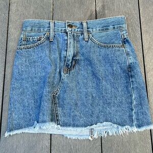 just black denim skirt